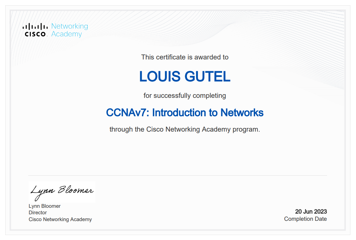 Cybersecurity Fundamentals Certification